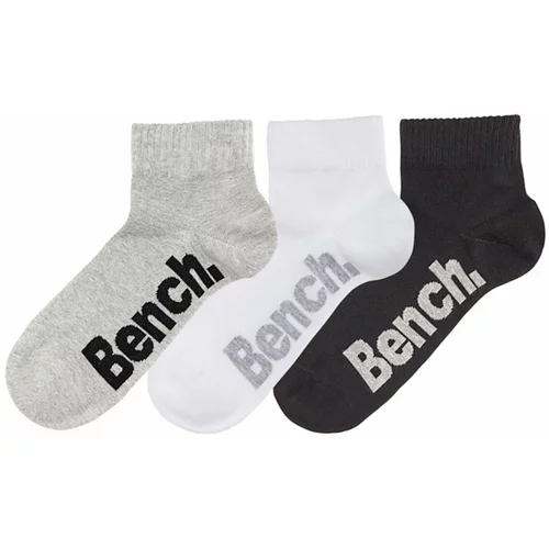 Bench Čarape siva / crna / bijela