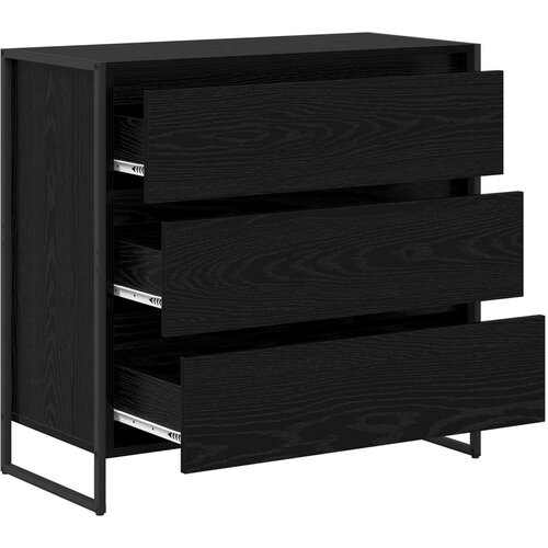  Kreveta Crni hrast 79 x 36 x 75.5 cm Konstruirano drvo Slike