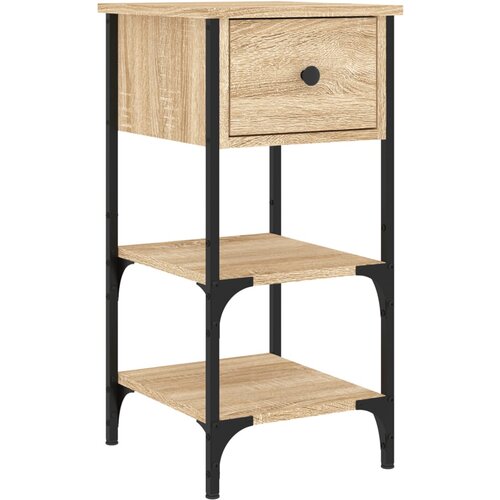 Maison Chic Nočna omarica - Nočna miza sonoma hrast 34x36x70 cm inženirski les, (21686985) Slike