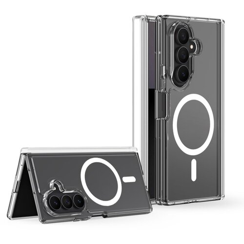 Dux ducis ovitek CLIN MAG kompatibilen z MagSafeom za Samsung Z Fold 8 Ultra &amp;ndash; prozoren Slike