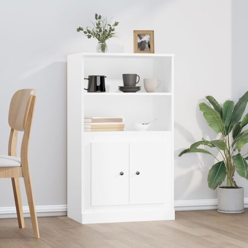  Visoka komoda bijela 60 x 35,5 x 103,5 cm od konstruiranog drva Cijene