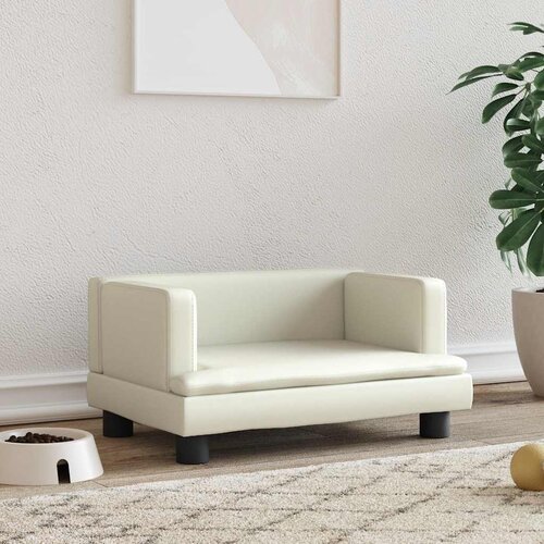 Krevet za pse krem 60x40x30 cm od umjetne kože Cene