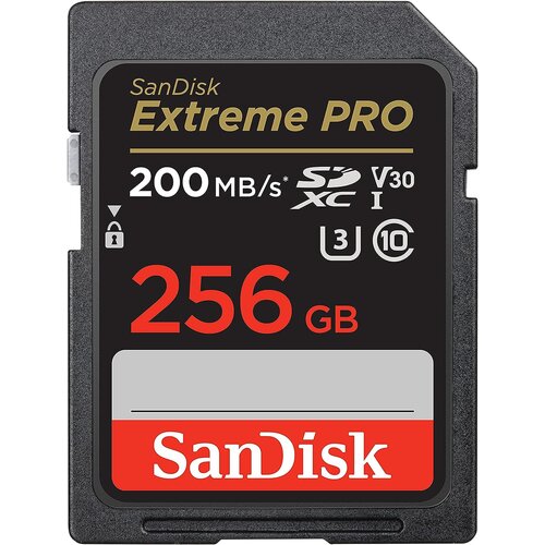 San Disk Extreme PRO 256GB SDXC+ 2 leti RescuePRO Deluxe do 200MB/s &amp;amp; 140MB/s branje/zapisovanje, UHS-I, Class 10, U3, V30 Slike