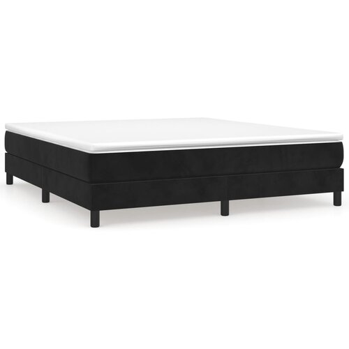 Maison Chic Box spring postelja - Vzmetna postelja z vzmetnico črna 180x200 cm žamet SL12738, (21882863) Cene