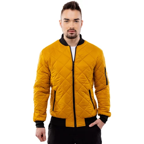 Glano Man Quilted Jacket - yellow