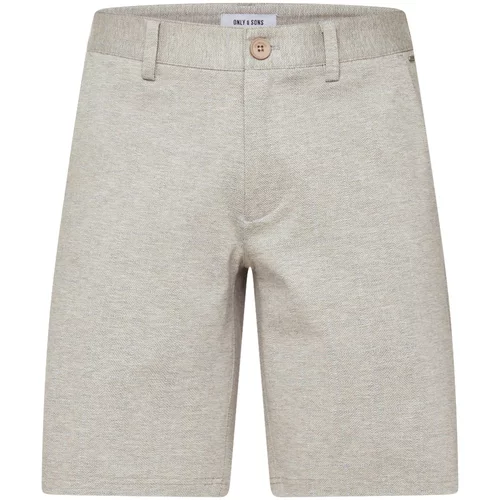 Only & Sons Chino hlače 'MARK' temno bež / siva