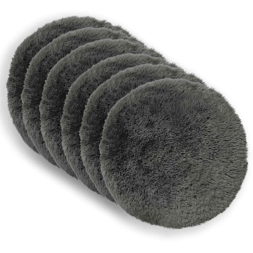  Presvlaka za jastuk 6 pcs HEERLEN Svjetlosiva Ø 30 cm PV flis Cene