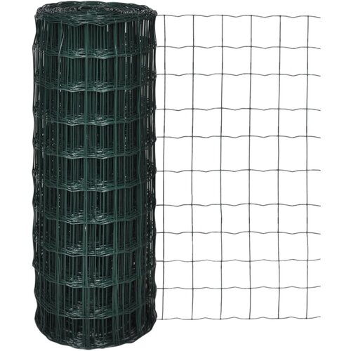vidaXL Evro ograja iz jekla 25 x 1,0 m zelena Cene