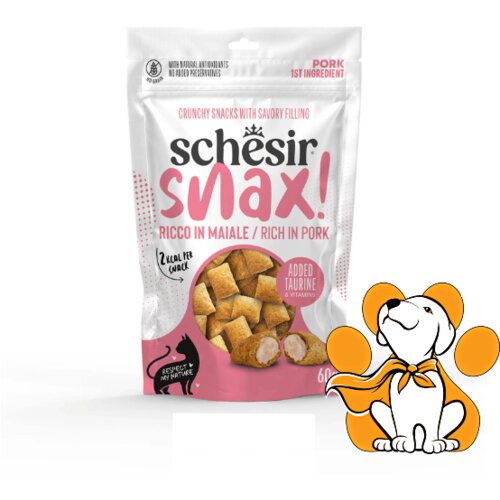 Schesir Snax Pork 60g, Poslastica Za Mačke Sa Svinjetinom Cene