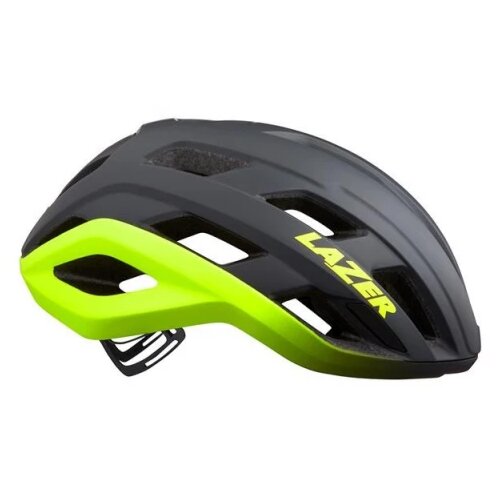 Lazer kaciga biciklistička strada kc cecpsc/ matte dark grey flash yellow l hs code 65061010 made in china 22 BLC2227891050 Cene