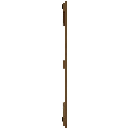  Uzglavlje za krevet boja meda 95,5x3x90 cm masivna borovina Slike