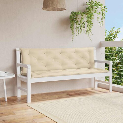  Jastuk za vrtnu klupu bež 150 x (50 + 50) x 7 cm tkanina Oxford Cene