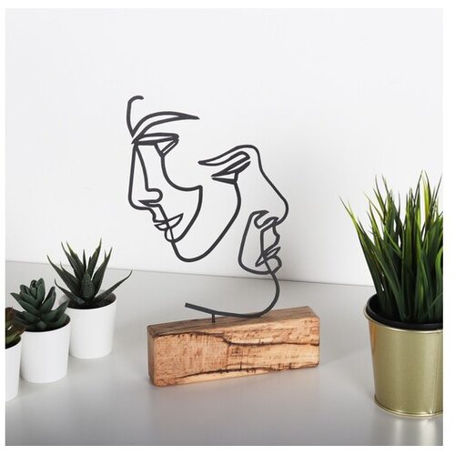 Aberto Design Dekorativna figura M-035, 17x38x3,5 cm, Crna Slike