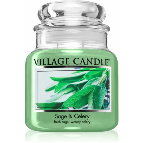 Village Candle Sage & Celery dišeča sveča 389 g