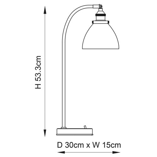  Endon 77861 - Stona lampa HANSEN 1xE27/40W/230V bakarna Slike