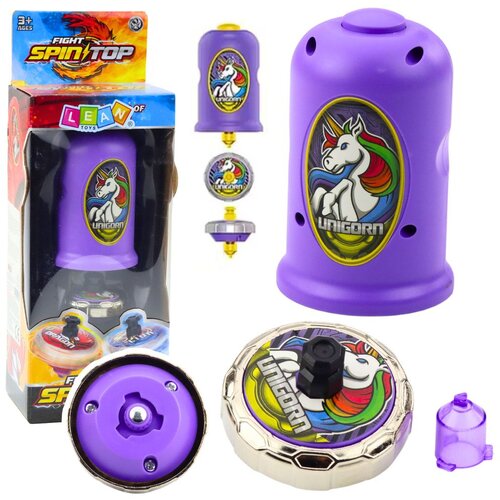 Leteći disk Unicorn Spinner Launcher Set ljubičasti Slike