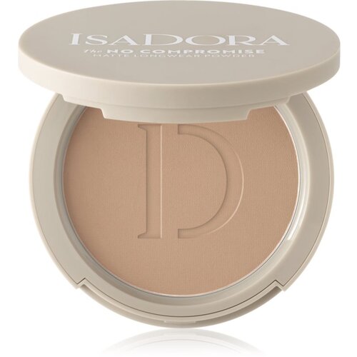 IsaDora The No Compromise Matte Longwear Powder kompaktni puder za mat videz odtenek 68 Neutral Almond 8 g Slike