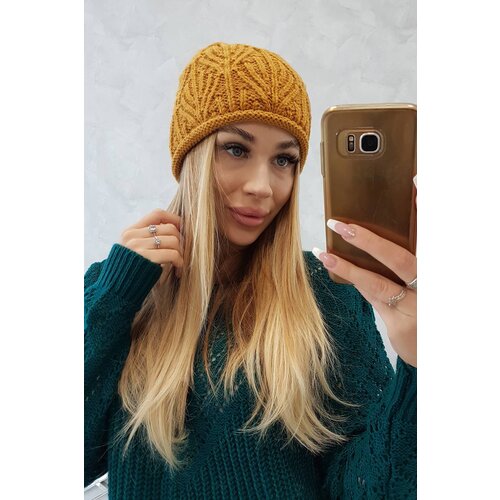 Kesi Women's cap Leaves K245 mustard Cijene