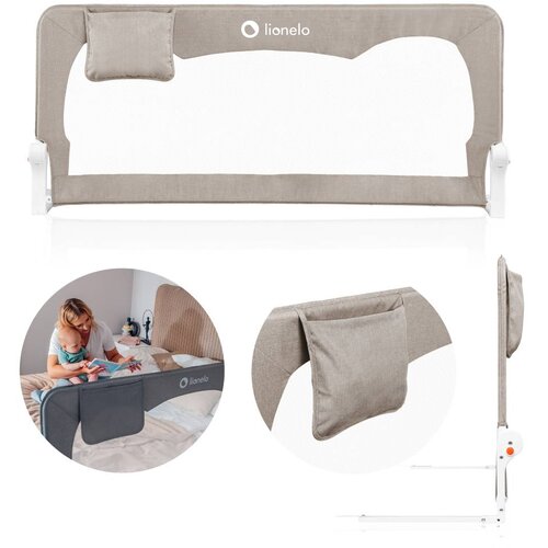 Lionelo za&scaron;titna ograda za krevet Hanna 150x66 cm, Beige Melange Cijene