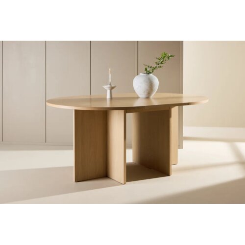 Venture Home okrugli rastezljivi blagovaonski stol Strada ⌀120 cm, izbijeljena (whitewash) Slike