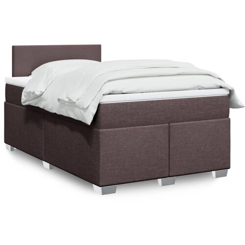  Krevet box spring s madracem tamnosmeđi 120 x 190 cm od tkanine Cijene