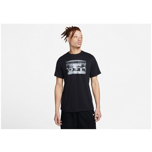 Nike Majice s kratkimi rokavi Dri-fit Photo Basketball Črna Cene