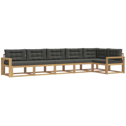 vidaXL Zunanja garnitura za sedenje 4 pcs Bela in antracit Poliester, (5000280785) Cene