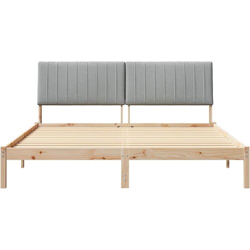  Krevetna konstrukcija Smeđa 180 x 200 cm Čvrsto borovo drvo Slike