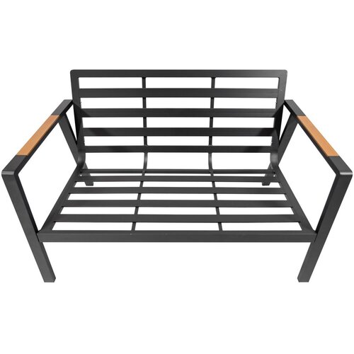  Aluminijski vrtni namje&amp;scaron;taj Sofa + dvije fotelje + stol sive boje Slike
