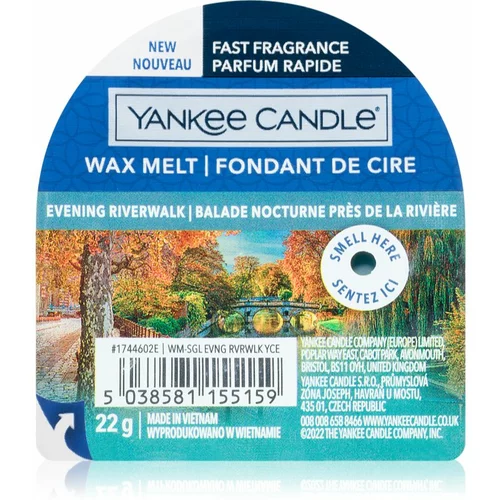 Yankee Candle Evening Riverwalk vosek za aroma lučko 22 g