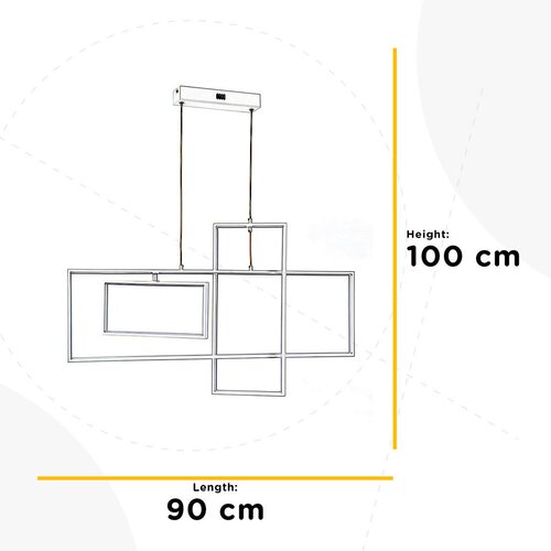 ONLI led luster na sajli squid LED/60W/230V 4000K bela Slike