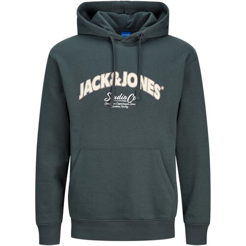 Jack &amp;amp; Jones Sweater majica &amp;#039;JORBRONX&amp;#039; kraljevski zelena / vuneno bijela Slike