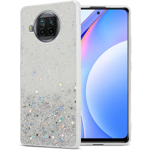Cadorabo Ohi&scaron;je, združljivo z Xiaomi Mi 10T LITE in prozorna z ble&scaron;čicami - Za&scaron;čitni ovitek iz prožnega silikona TPU s svetlečimi ble&scaron;čicami, (20860626) Cene