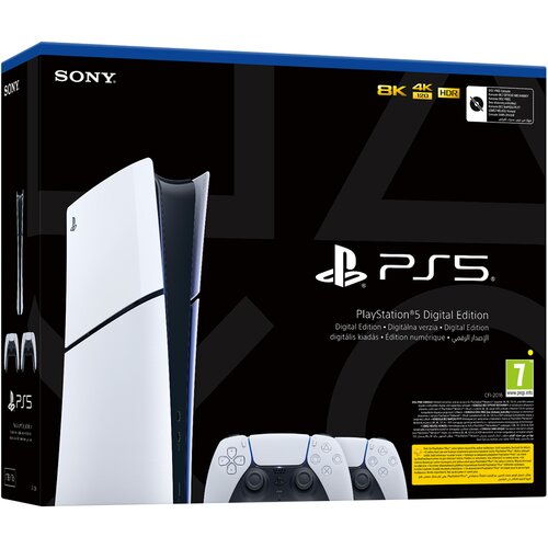 Playstation 5 Slim Digital Edition D chassis + PS5 Dualsense Wireless Controller Slike