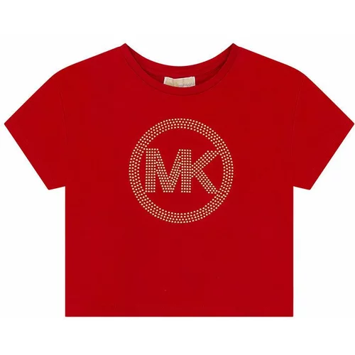 Michael Kors Otroška kratka majica rdeča barva