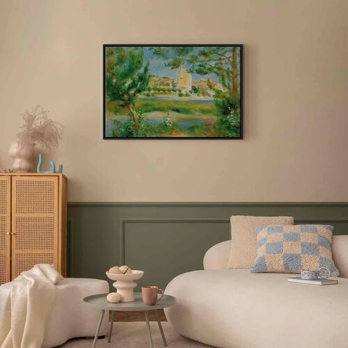  Slika - Pierre-Auguste Renoir &amp;ndash; Villeneuveles-Avignon 120x80 U crnom drvenom okviru Slike