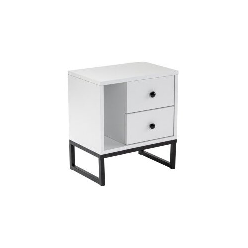 Hanah home noćni ormarić Glimmer, 45,2 x 50 x 29,5 cm, bijela Slike
