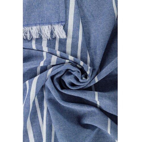 Tiseco Home Studio Plava pamučna deka 150x200 cm Solene &amp;ndash; Slike