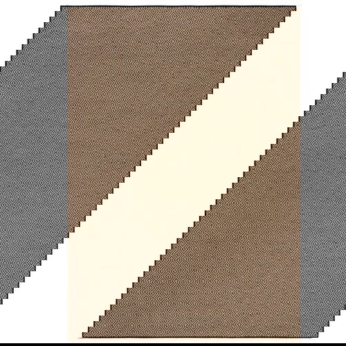 Flair Rugs Crni/u prirodnoj boji juten tepih 120x170 cm Diamond – Cijene