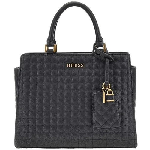 Guess TIA LUXURY SATCHEL Crna