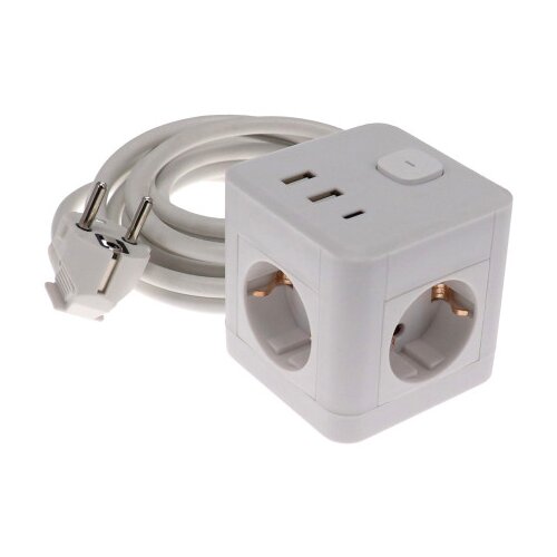 Master Kabal produžni 5m 3-izlaza+2xUSB+C kocka GES-364A Cijene