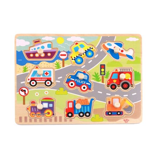 Tooky Toy Igračka drvene puzzle vozila TY860 Cijene