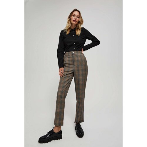 Marisse Gray Checkered Trousers Cijene