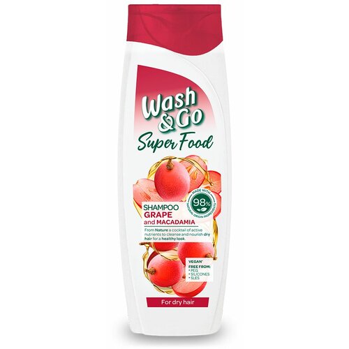 Superfood Wash&G Šampon Grožđe 400ml Slike