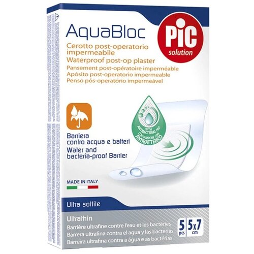 Pic Solution Aquabloc samolepljive komprese 5x7cm, 5 komada Slike
