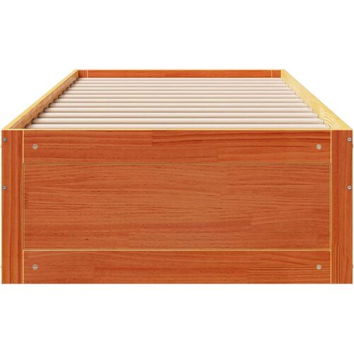 VidaXL Okvir kreveta bez madraca s ladicama 90 x 200 cm od borovine Slike