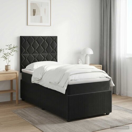  Boxspring krevet s madracem Crna 90 x 200 cm Bar&scaron;un Cijene