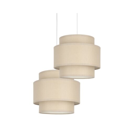  Brilagi - Visilica na sajli RESNA 2xE27/60W/230V prečnik 30 cm bež Slike