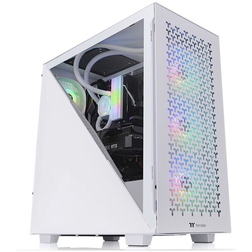 Thermaltake Divider 300 Snow Mid tower, tempered glass, 2x 120mm Standard fan, bijela boja Slike