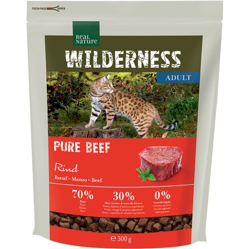 Real Nature Cat Wilderness Adult govedina 300 g Cene